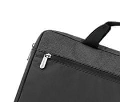 Pánská brašna na 15,6" notebook , Dámské/Pánské/Unisex Jednokomorová taška na notebook Prostorná voděodolná kabelka na notebook v šedé barvě, šikovná taška 42x30x4.5/ZG626