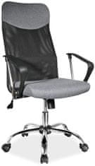CASARREDO Kancelářská židle Q-025 šedá/černá látka