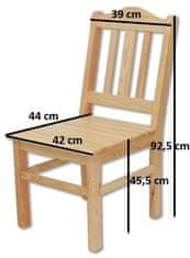 CASARREDO TK-101 židle z borovicového dřeva