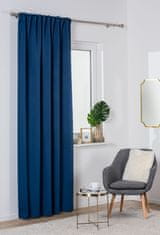 My Best Home Dekorační jednobarevný závěs s tunýlkem s poutky ECLITT modrá 140x260 cm (cena za 1 kus) MyBestHome