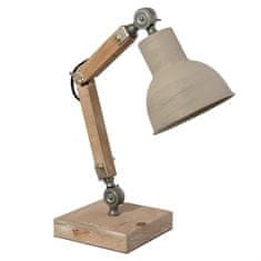 Clayre & Eef Stolní lampa dřevěná hnědá