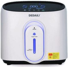 DEDAKJ Kyslíkový koncentrátor DE-Q1W s nebulizérem - 8L, 93% + funkce ionizace, dýchací přístroj