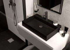 Deante Correo černá - granitová sprchová vanička, obdélníková, 100x90 cm (KQR_N45B)
