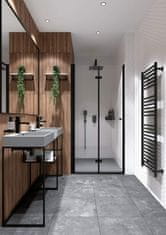 Deante Kerria plus černá - sprchové dveře bez stěnového profilu, systém kerria plus, 90 cm - skládací (KTSXN41P)