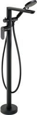 Deante Alpinia černá - vanová baterie, volně stojící, se sprchovým setem (BGA_N17M)