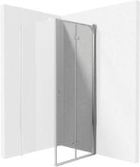 Deante Kerria plus chrom - sprchové dveře bez stěnového profilu, systém kerria plus, 100 cm - skládací (KTSX043P)