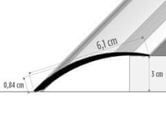 Effector Přechodové lišty A49 - SAMOLEPÍCÍ šířka 6,1 x výška 0,82 x délka 100 cm - dub jasmínový