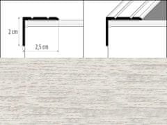 Effector Přechodové lišty A36 - SCHODOVÉ šířka 2,5 x výška 2 x délka 90 cm - dub wanilia