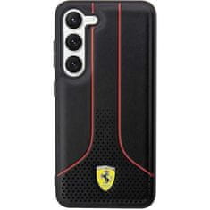 Ferrari FEHCS23SPCSK hard silikonové pouzdro Samsung Galaxy S23 5G black Perforated 296 P