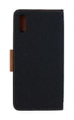 Canvas Pouzdro Xiaomi Redmi 9A knížkové černé 69143