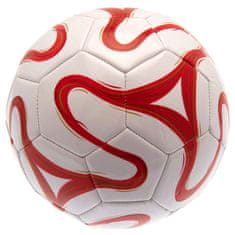 FotbalFans Fotbalový Míč Liverpool FC, Velikost 5, Bílá a Červená, Kvalitní PVC