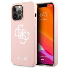 Guess Guess Silicone 4G Big Logo - Kryt Na Iphone 13 Pro (Růžový)