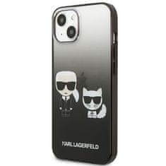 Karl Lagerfeld Karl Lagerfeld Gradient Ikonik Karl & Choupette - Kryt Na Iphone 13 (Černý)