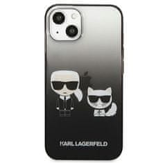 Karl Lagerfeld Karl Lagerfeld Gradient Ikonik Karl & Choupette - Kryt Na Iphone 13 (Černý)