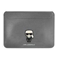 Karl Lagerfeld Karl Lagerfeld Saffiano Ikonik Sleeve - Pouzdro Na Notebook 13" / 14" (Stříbrný