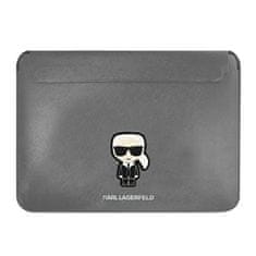 Karl Lagerfeld Karl Lagerfeld Saffiano Ikonik Sleeve- Pouzdro Na Notebook 16" (Stříbrný)