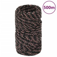 Vidaxl Lodní lano černé 2 mm 500 m polypropylen