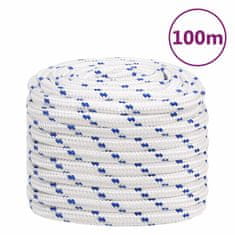 Greatstore Lodní lano bílé 20 mm 100 m polypropylen