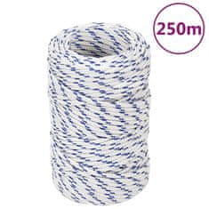 Greatstore Lodní lano bílé 2 mm 250 m polypropylen