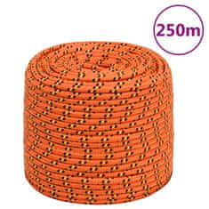 Greatstore Lodní lano oranžové 10 mm 250 m polypropylen