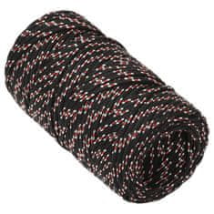 Greatstore Lodní lano černé 2 mm 25 m polypropylen