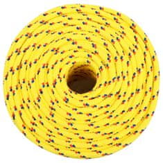 Greatstore Lodní lano žluté 10 mm 500 m polypropylen