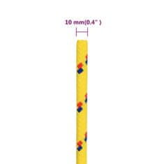 Vidaxl Lodní lano žluté 10 mm 250 m polypropylen
