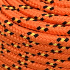 Greatstore Lodní lano oranžové 10 mm 250 m polypropylen