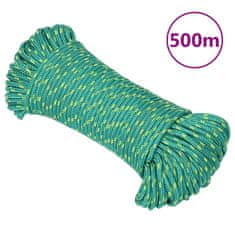 Vidaxl Lodní lano zelené 4 mm 500 m polypropylen