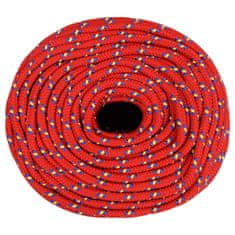 Greatstore Lodní lano červené 6 mm 50 m polypropylen