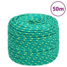 Vidaxl Lodní lano zelené 8 mm 50 m polypropylen