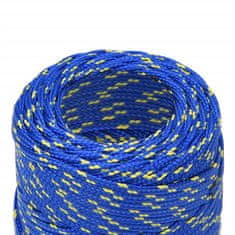 Vidaxl Lodní lano modré 2 mm 500 m polypropylen