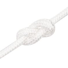 Vidaxl Lodní lano celobílé 10 mm 100 m polypropylen