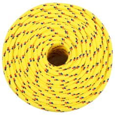 Vidaxl Lodní lano žluté 10 mm 500 m polypropylen