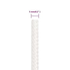 shumee Lodní lano celobílé 5 mm 25 m polypropylen