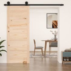 Greatstore Posuvné dveře 80 x 1,8 x 204,5 cm masivní borové dřevo
