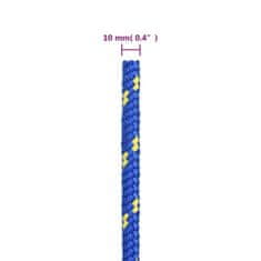 Vidaxl Lodní lano modré 10 mm 500 m polypropylen