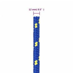 Vidaxl Lodní lano modré 12 mm 100 m polypropylen