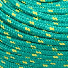 Vidaxl Lodní lano zelené 6 mm 500 m polypropylen