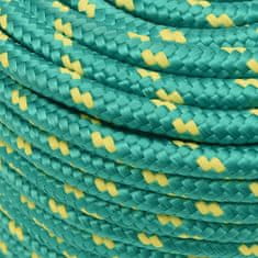 Greatstore Lodní lano zelené 14 mm 250 m polypropylen