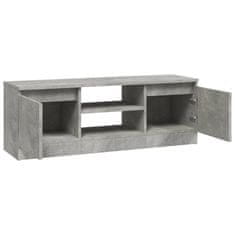 shumee TV skříňka s dvířky betonově šedá 102 x 30 x 36 cm