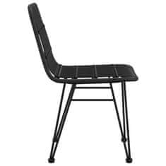 Petromila Zahradní židle 2 ks černé 48 x 62 x 84 cm PE ratan