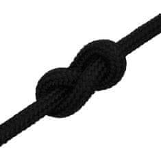 Greatstore Pracovní lano černé 18 mm 100 m polyester