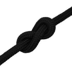 Greatstore Pracovní lano černé 20 mm 100 m polyester