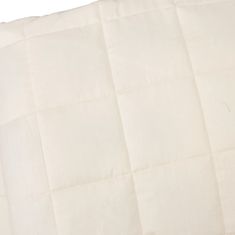 shumee Zátěžová deka světle krémová 200 x 225 cm 9 kg textil