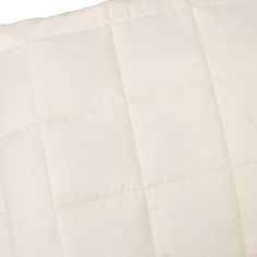 Greatstore Zátěžová deka světle krémová 235 x 290 cm 11 kg textil