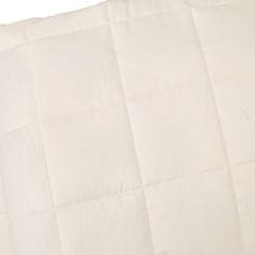 shumee Zátěžová deka světle krémová 235 x 290 cm 15 kg textil