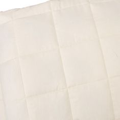 shumee Zátěžová deka světle krémová 200 x 200 cm 9 kg textil