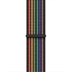 Apple Watch Sportovní provlékací řemínek Nike 45mm, bílý 44mm Pride Edition
