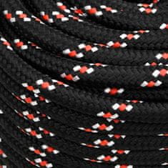 Vidaxl Lodní lano černé 18 mm 100 m polypropylen